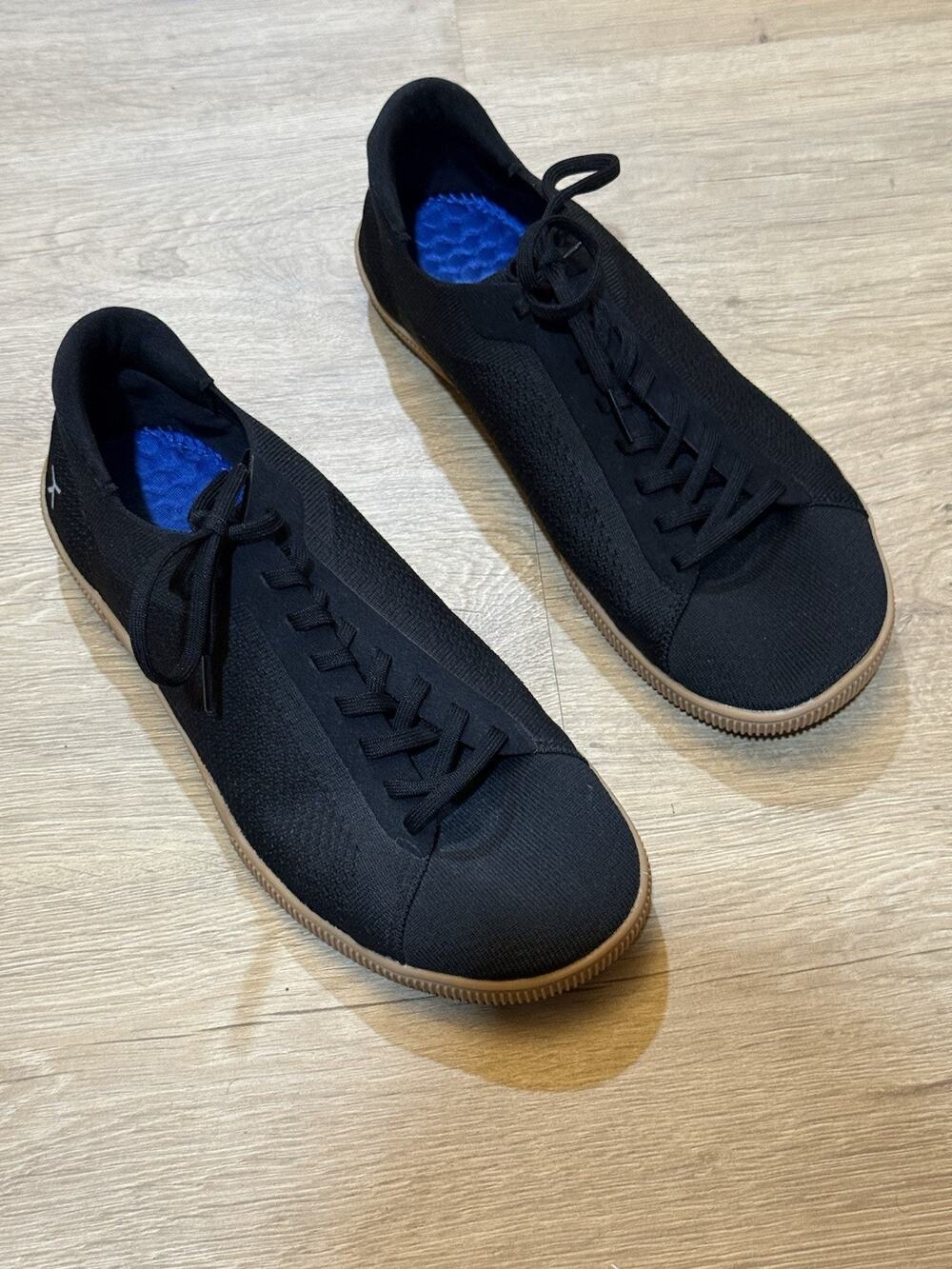 Flux Footwear Adapt Trainer Black Gum Mens Size 12 Athletic Knit Shoes Sneakers